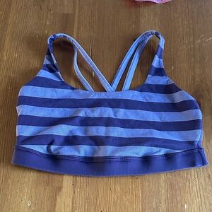 Lululemon Striped purple  Women's Sport  Top
